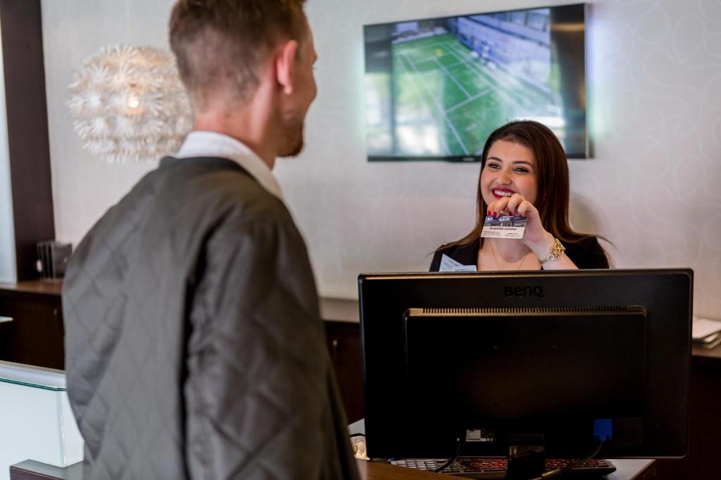 Os clientes hospedados em ProfilHotels Mercur