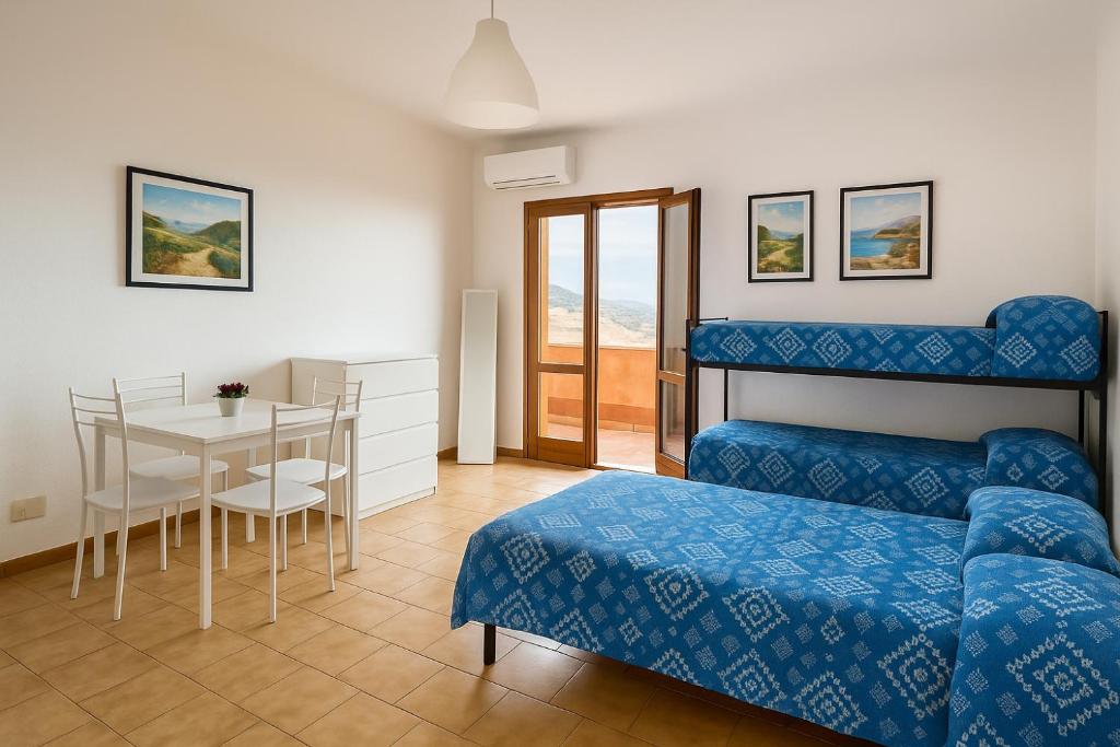 Posezení v ubytování Vulcanello Sea View Apartment