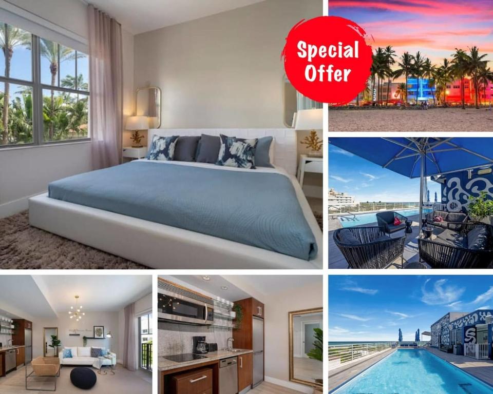 Fotografie z fotogalerie ubytování Ocean Dr 1BR Apt with Rooftop Pool 93 Walk Score v Miami Beach
