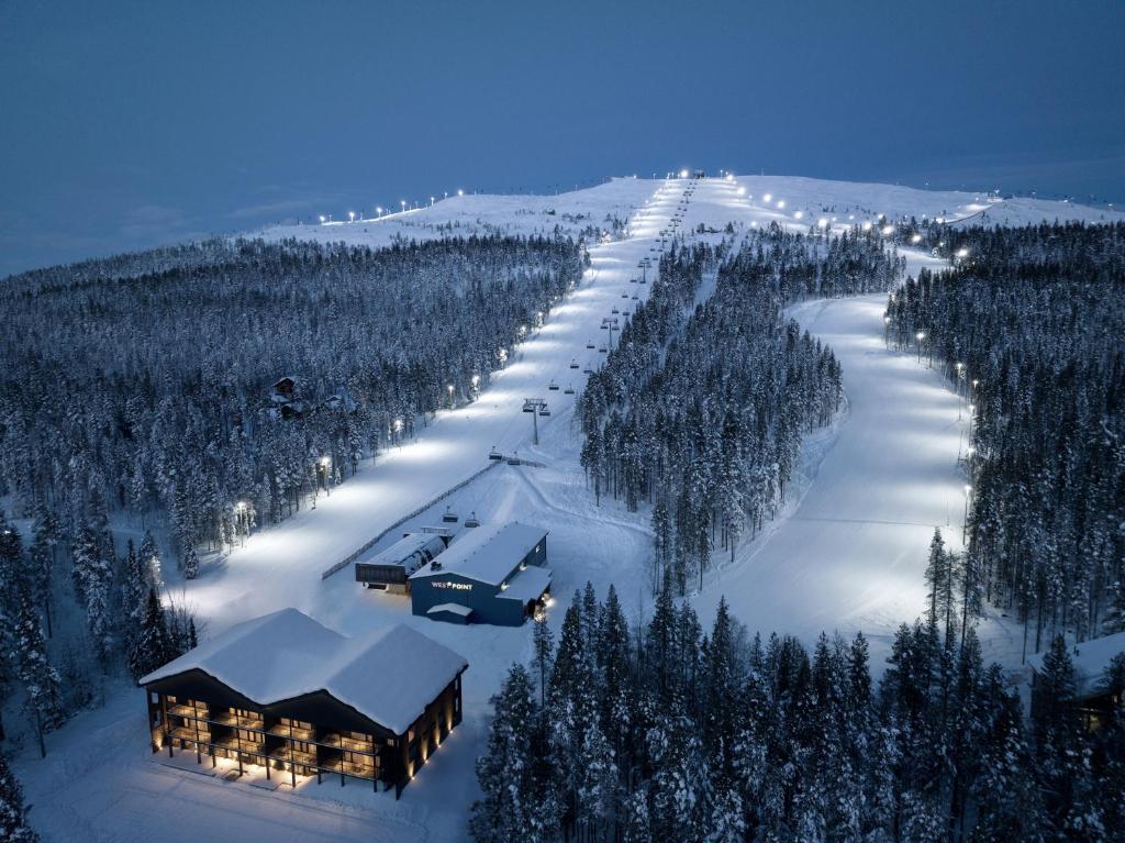 Fjällen Lumière Penthouse Ski-in Ski-out by Aavalevi om vinteren