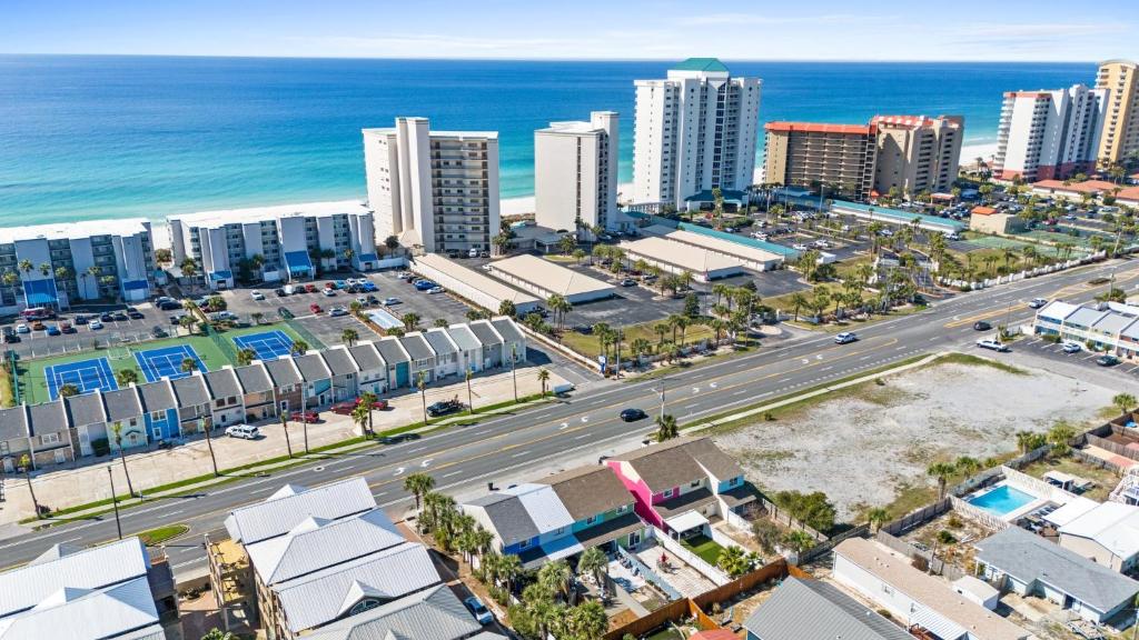 En generel havudsigt eller havudsigten taget fra feriehuset