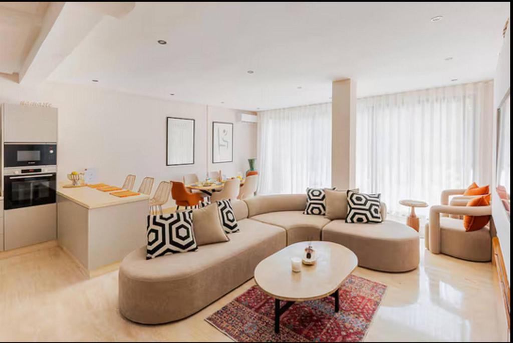 Posezení v ubytování Villa Dar Moumoune à Marrakech, piscine chauffée en option