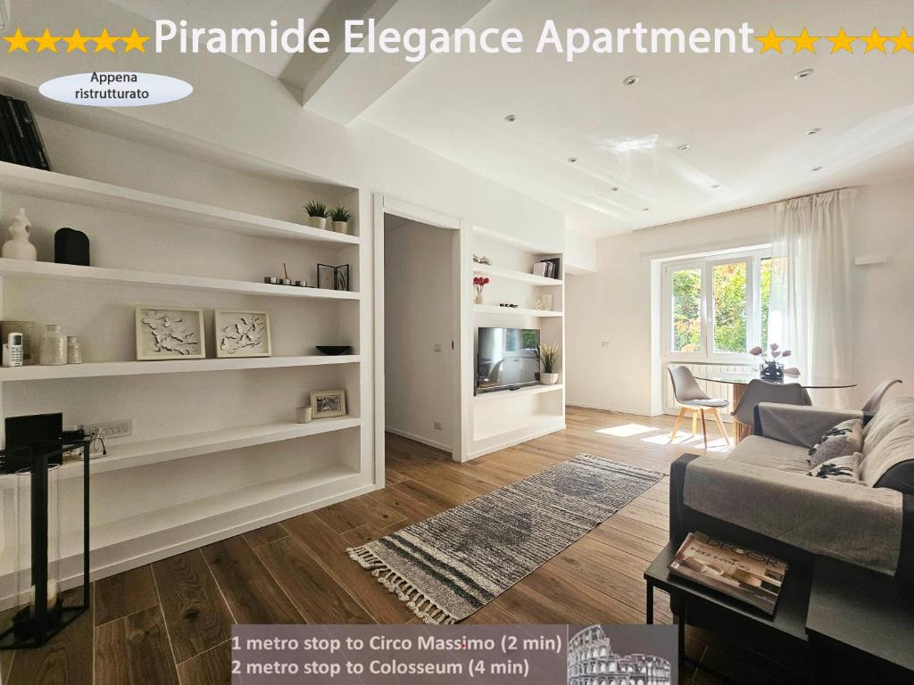 Μια τηλεόραση ή/και κέντρο ψυχαγωγίας στο Piramide Elegance Apartment