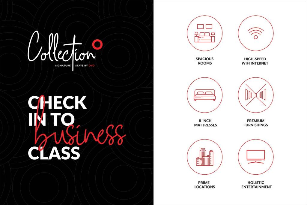 a set of editable vector logos for business class at Hotel O Venkata Sai Sadan Mathrusree Nagar in Hyderabad