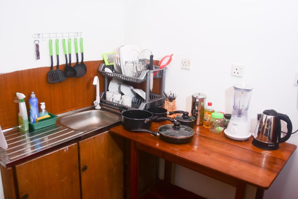 Dapur atau dapur kecil di My Place Hikkaduwa