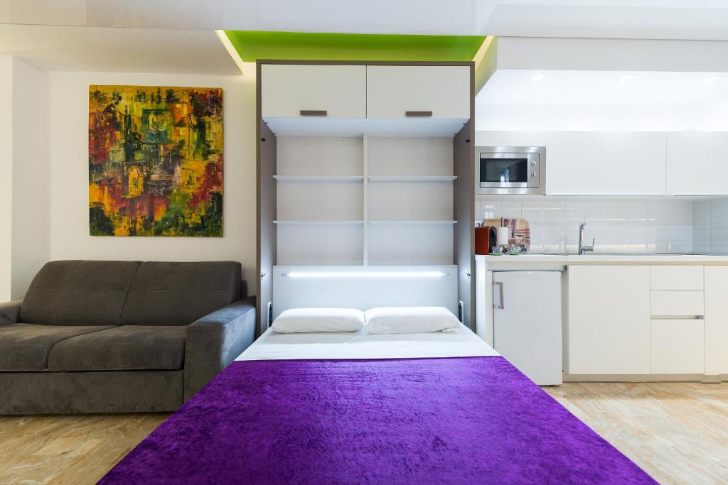 Kuchyňa alebo kuchynka v ubytovaní Suites Garden Loft Kandinsky