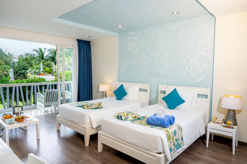 Phòng Azul Giường đôi/ 2 Giường đơn Nhìn ra Hồ bơi