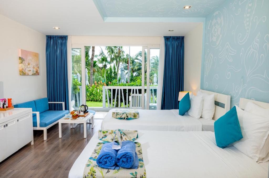 Phòng Azul Giường đôi/ 2 Giường đơn Nhìn ra Hồ bơi