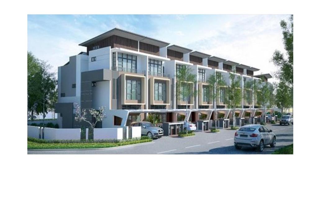 a rendering of a building with a parking lot at Kbp Smart City in Kharar
