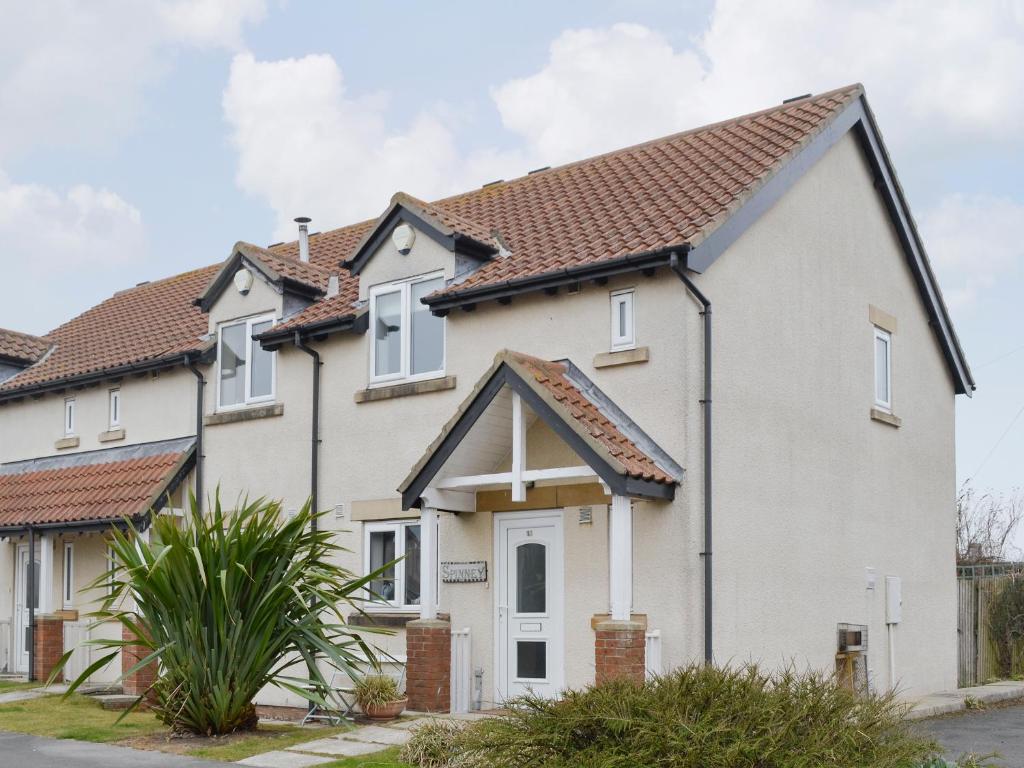 Bygningen som feriehuset ligger i