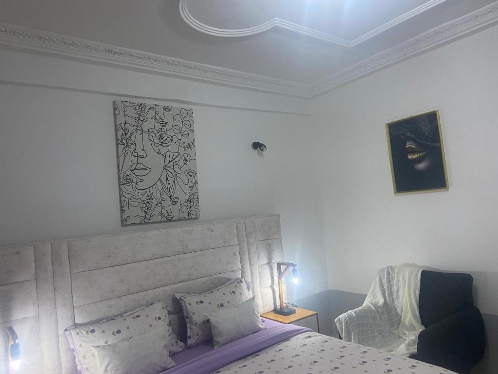 Postel nebo postele na pokoji v ubytování La pépite de Joelle