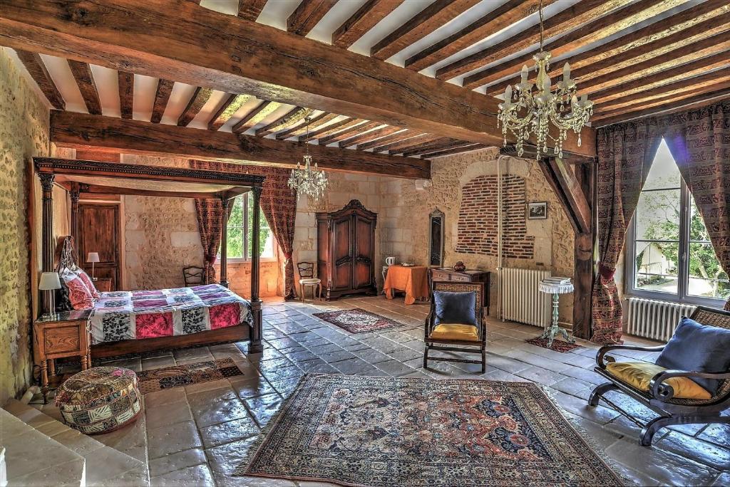 Château De Blavou Normandie - Chambre Lit King-Size De Luxe