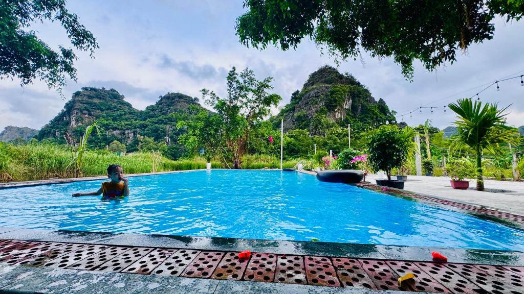 Hồ bơi trong/gần Trang An Natura Bungalow