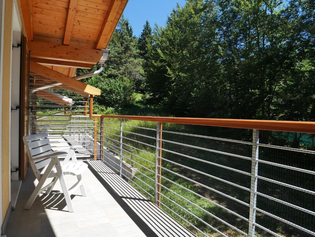 Balkón nebo terasa v ubytování Hotel Elbele Garnì