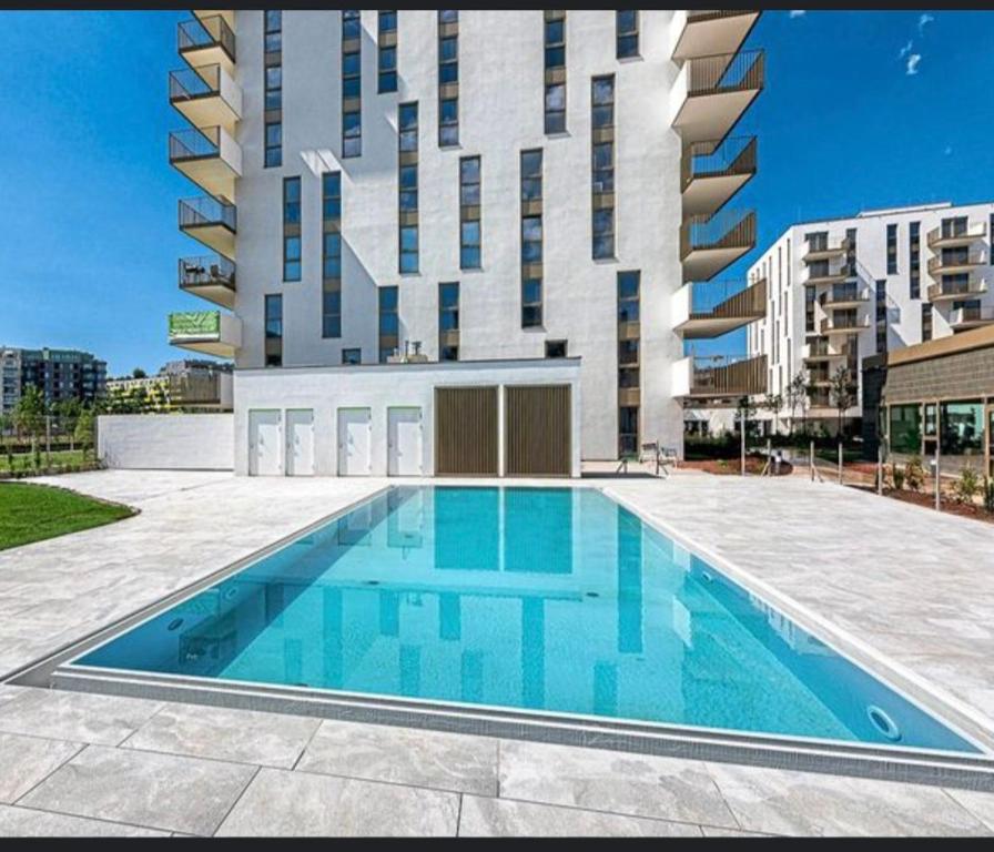 Πισίνα στο ή κοντά στο Apartment bei Hauptbahnhof