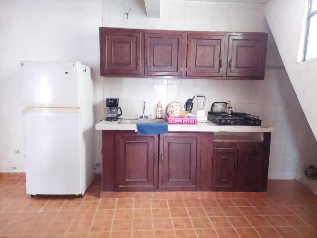 Köök või kööginurk majutusasutuses Terrazas Hotel and Hostel