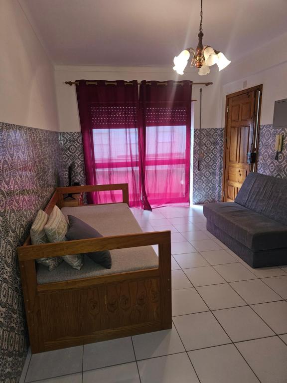 Χώρος καθιστικού στο ap na praia de Quiaios