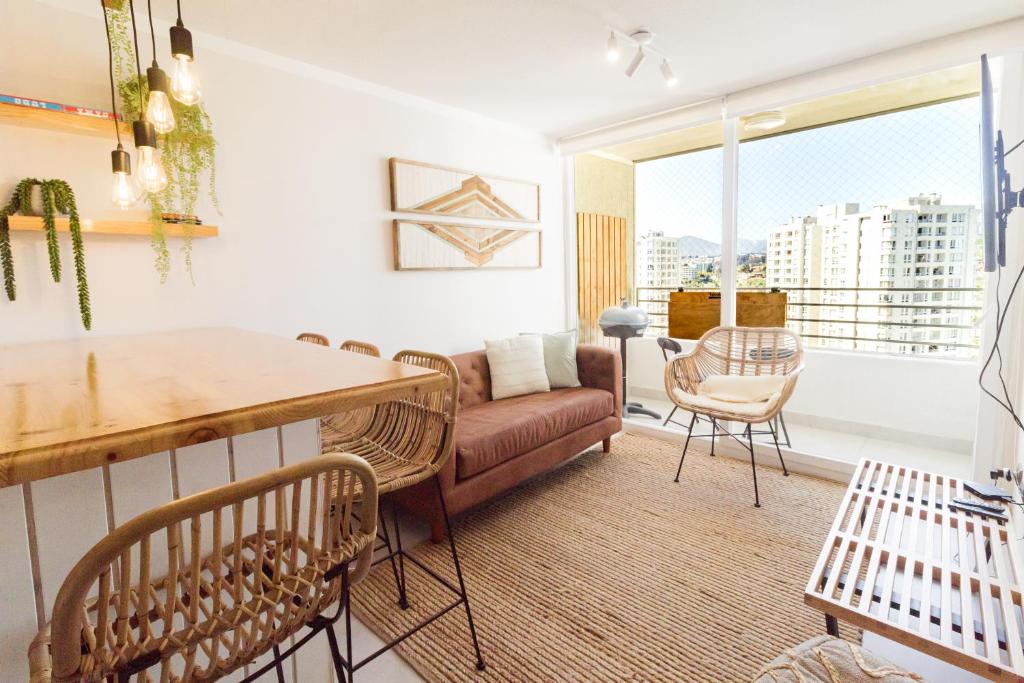 Χώρος καθιστικού στο Departamento Playero en Peñuelas