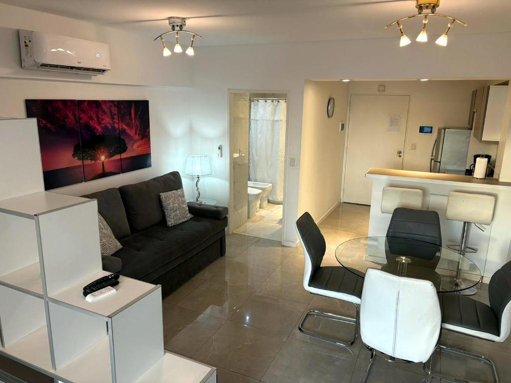 Χώρος καθιστικού στο DZAIN 2- PISCINA, cochera, gym, parrilla, playroom, cerca de todo