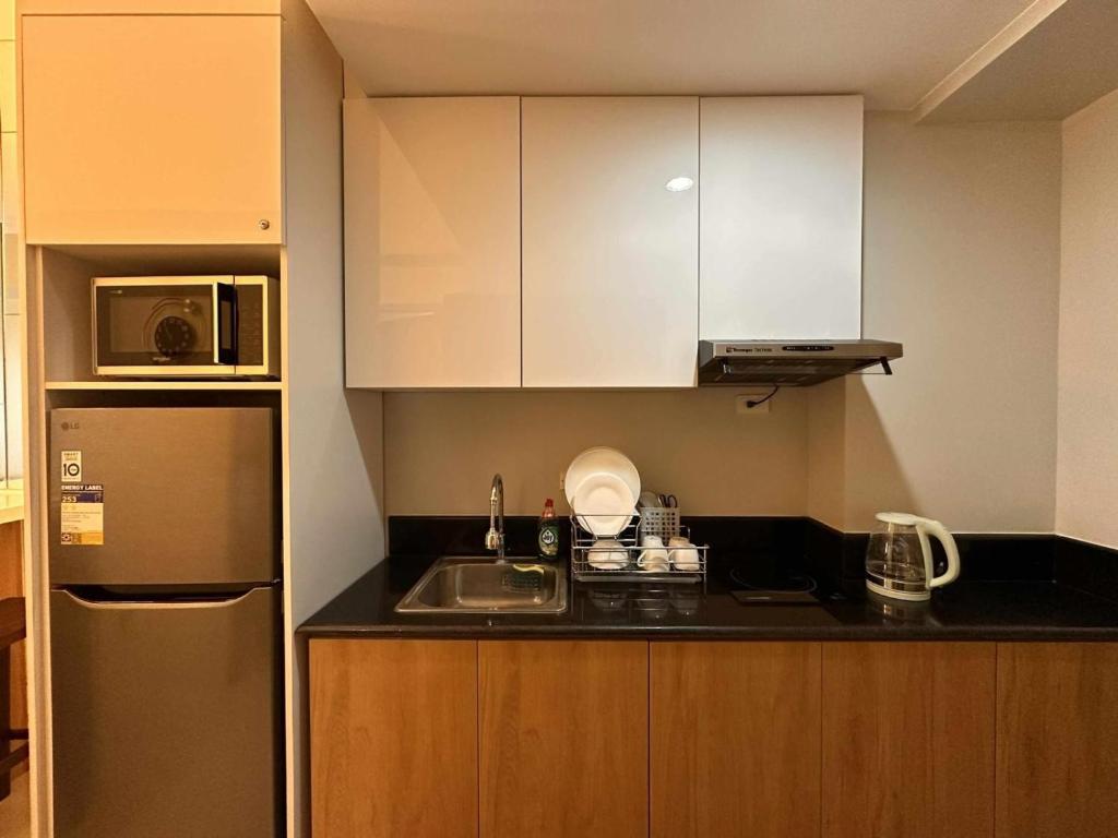 Kuchyň nebo kuchyňský kout v ubytování Eu & El Condo