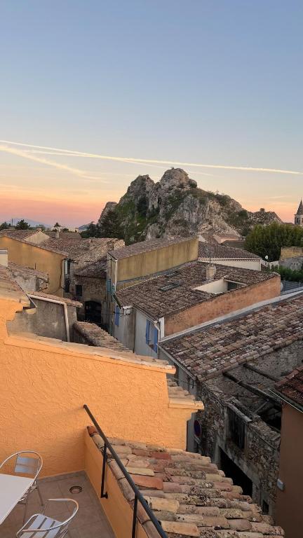a view from the roof of a building at logis des abeilles sejour-tricastin in Pierrelatte