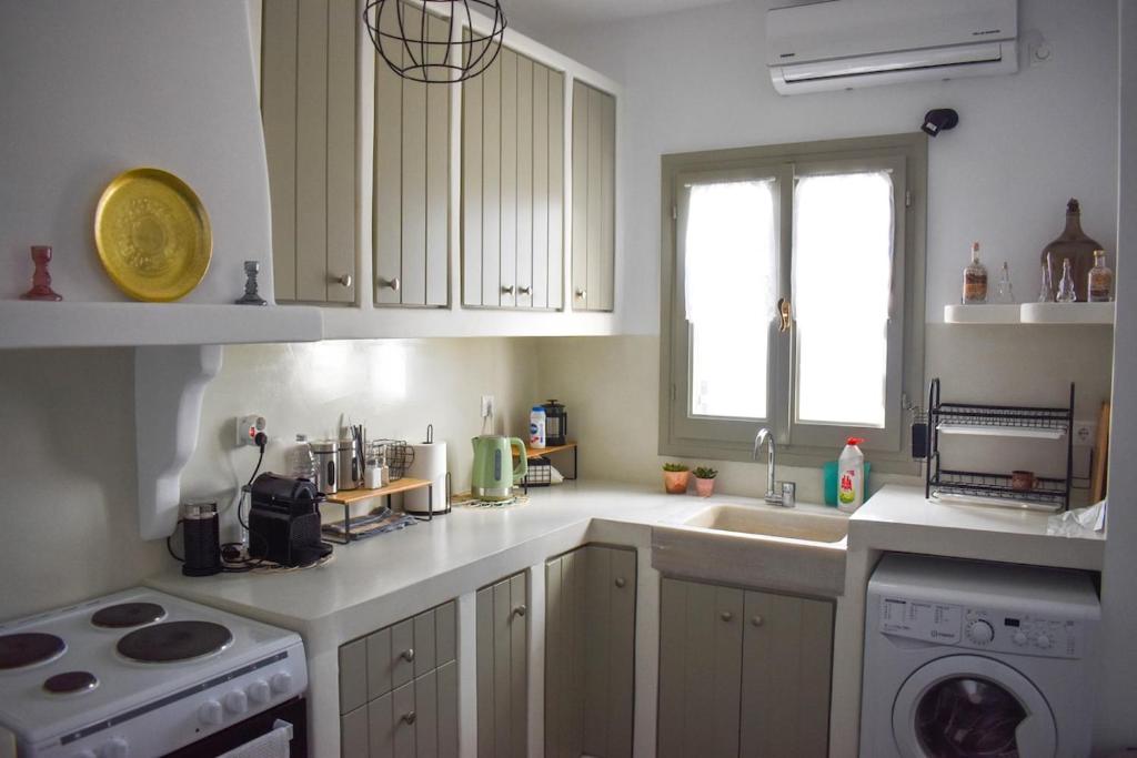 Kuchyň nebo kuchyňský kout v ubytování Terpsithea