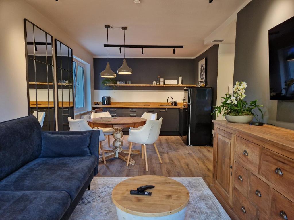 Χώρος καθιστικού στο Studio na Wyspie Pasieka