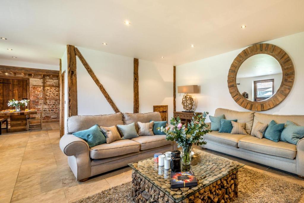 Istumisnurk majutusasutuses Platford Barn