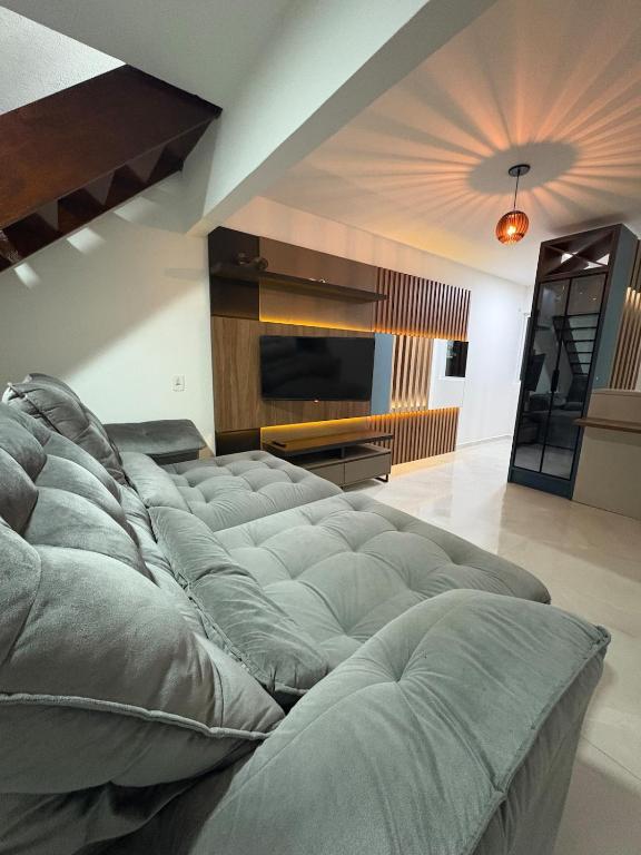 Zona d'estar a Duplex Quadra Mar