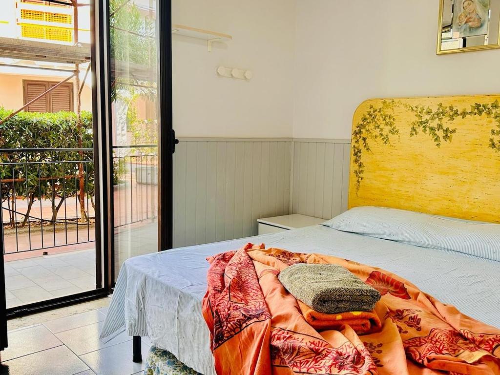 Ένα ή περισσότερα κρεβάτια σε δωμάτιο στο Dream accommodation on the beach
