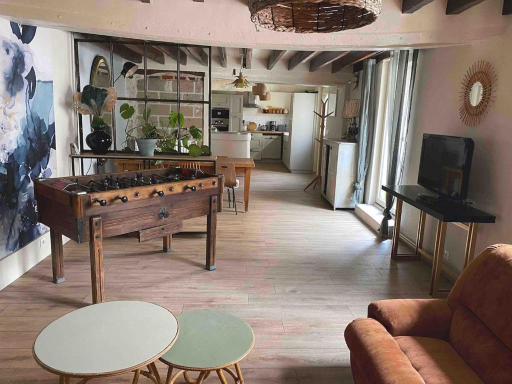 Kuchyň nebo kuchyňský kout v ubytování 29 La Parenthèse Maison Vernon, Giverny