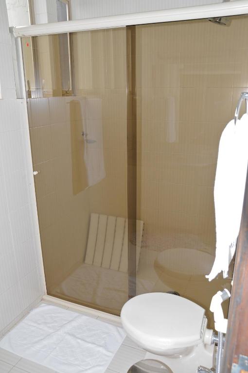 Koupelna v ubytování Hotel Elite