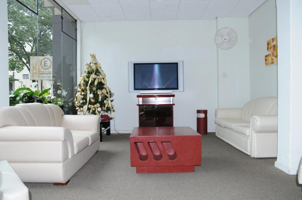 TV a/nebo společenská místnost v ubytování Hotel Elite