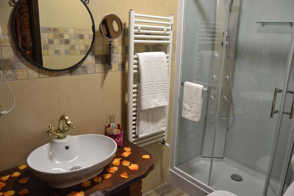 A bathroom at Hotel Rural Pescadores
