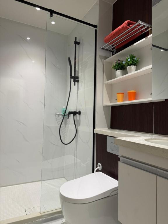 Koupelna v ubytování Bay Suites Home By Sea JQ 海的家
