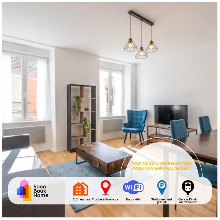 Le Bantz 3 Appartement Mulhouse Wi-Fi – photo 8