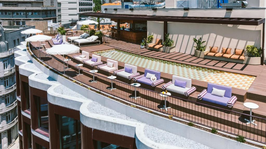 Balkoni atau teres di The Social Hub Porto Extended Stay