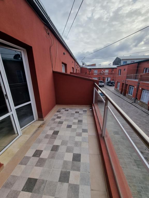 Budova, kde se aparthotel nachází