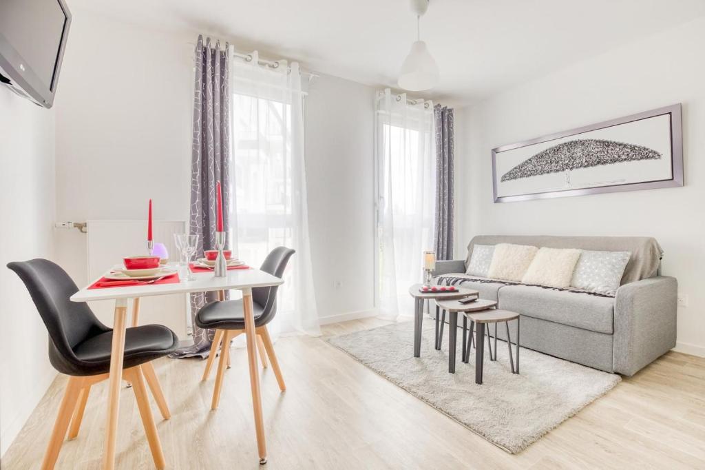 Posezení v ubytování Studio moderne - Shopping Qwartz Parking et Stade de France