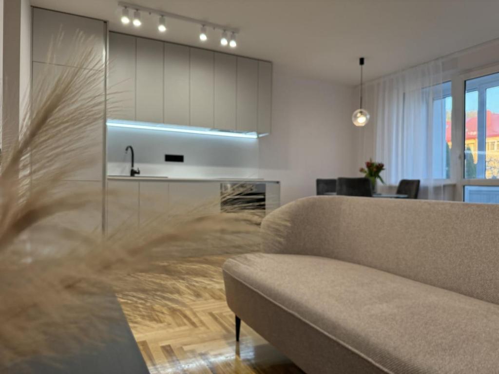 Η κουζίνα ή μικρή κουζίνα στο Cozy Apartment Near Forest