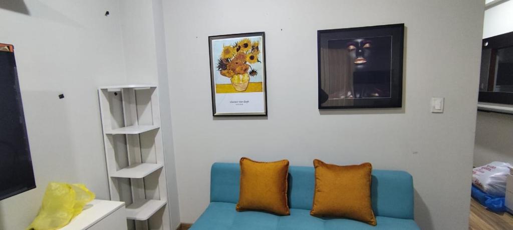 Χώρος καθιστικού στο Renato's Hospedaje