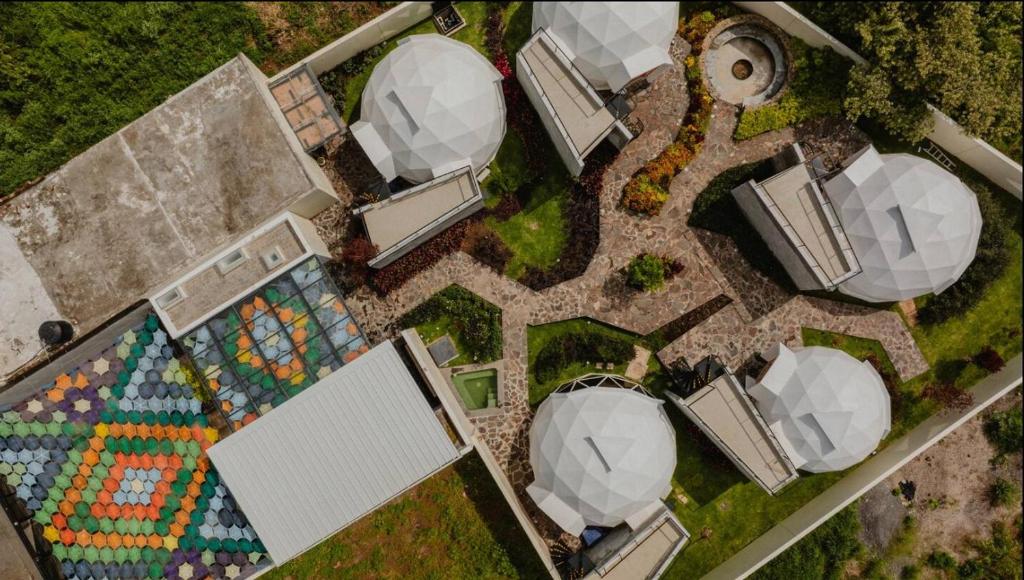 una vista aérea de un parque con piscina en Ishak Galmoing boutique, en Tequila