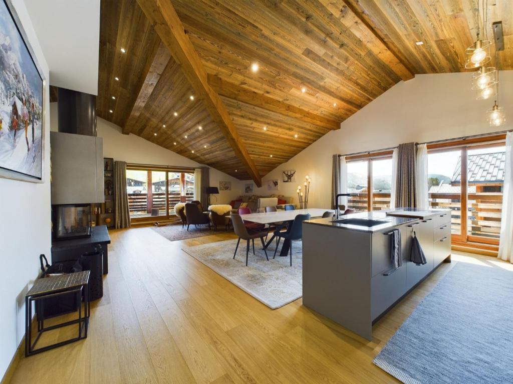 Appartement de luxe en plein centre des Gets, proche commerces