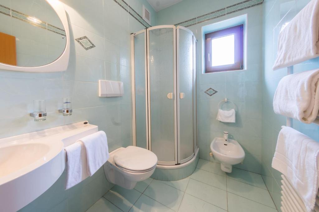 Koupelna v ubytování Hotel Simpaty