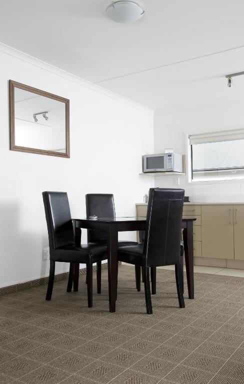 Kuchyň nebo kuchyňský kout v ubytování Hygate Motor Lodge
