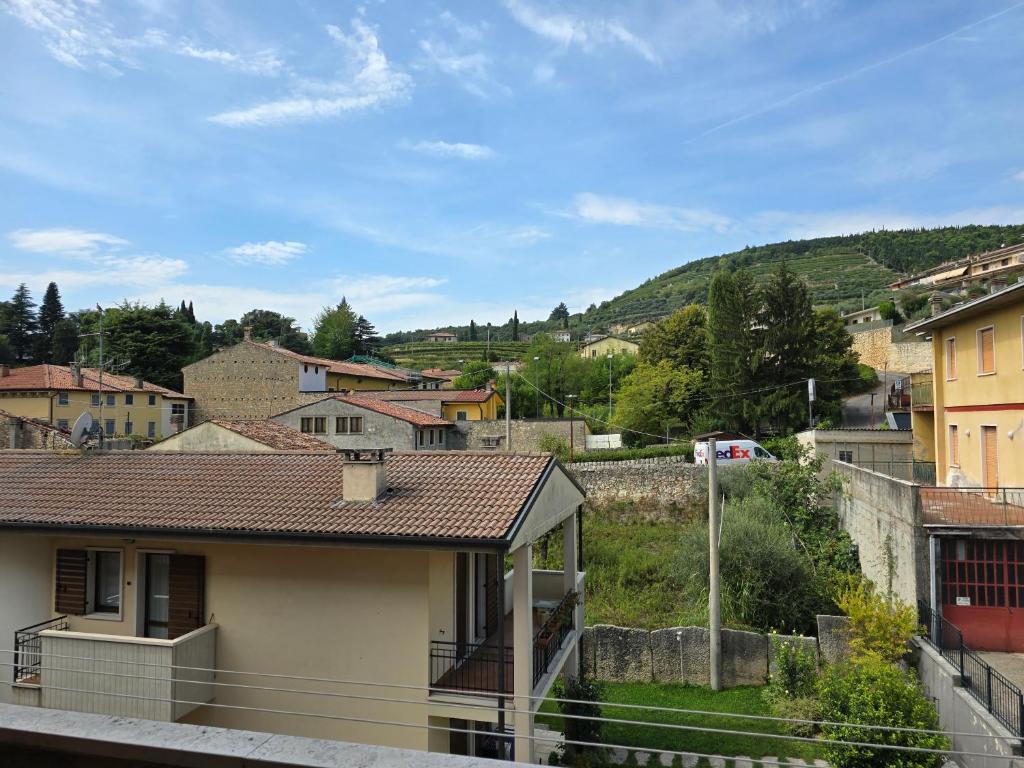 a view of a town from a house at Casa Vacanza al Monumento in Negrar