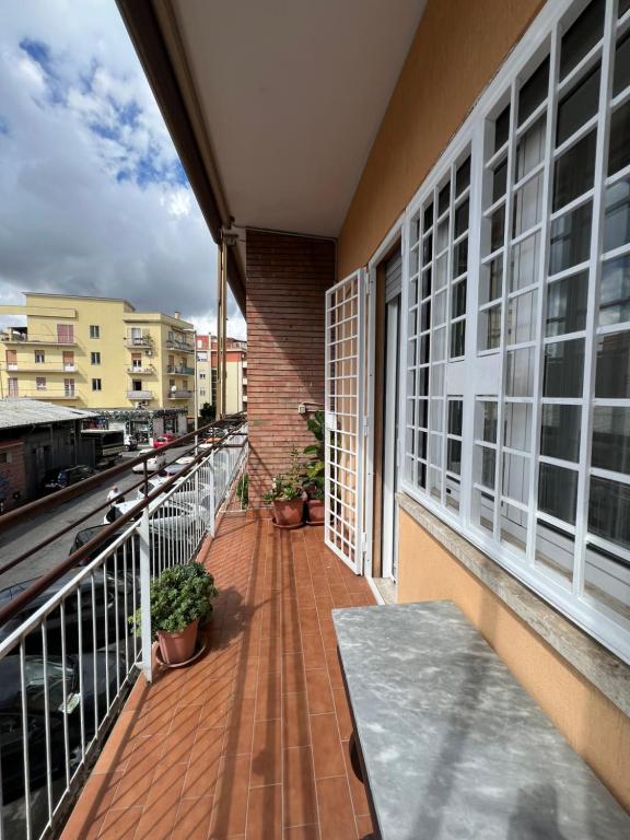 Balkoni atau teres di Roman Holiday Home
