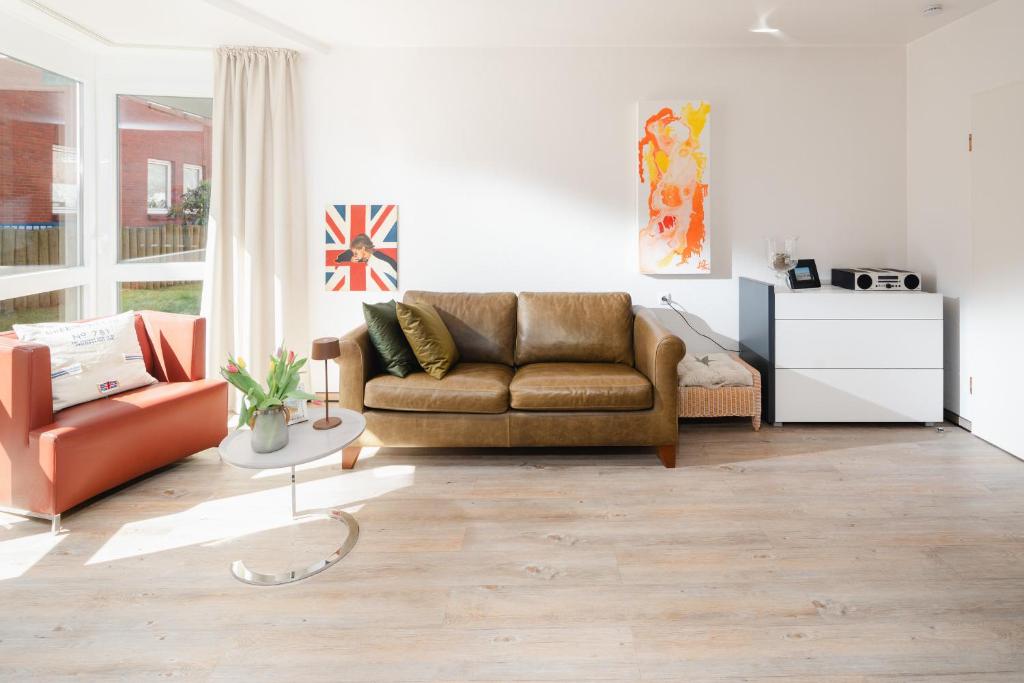 Χώρος καθιστικού στο Haus Seute Deern - Whg. Bilge