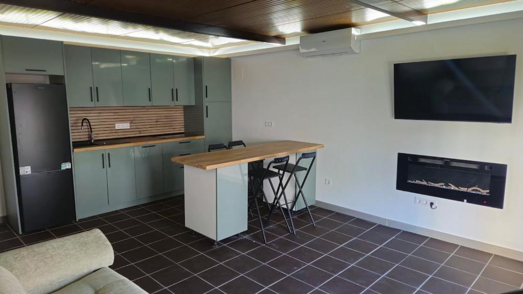 Kuchyň nebo kuchyňský kout v ubytování Optimus Studio Esturión