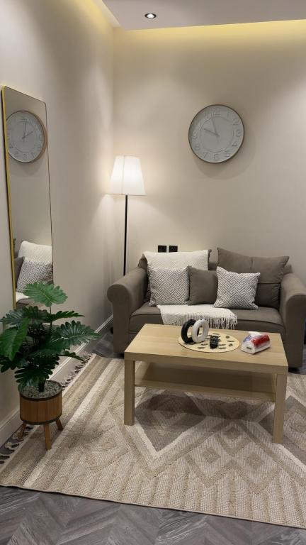 Χώρος καθιστικού στο شقة استديو في حي الوزارات